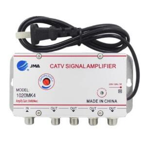 케이블 TV 분배기 증폭기 20dB 디지털 안테나 신호 부스터 홈 장비 45Mhz  860MHz 조정 1 In 2/3/4/6/8 Out
