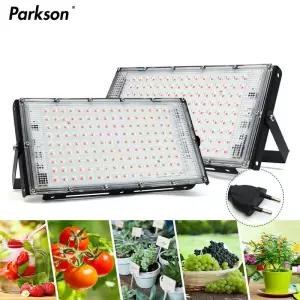 식물등 조명 LED 풀 스펙트럼 피토 램프 AC 220V 50W 100W 150W EU 콘센트 실내 식물 수경재배 온실 성장