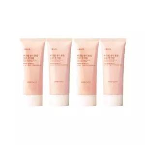 식물나라 뽀얀쌀 생기 톤업 수분선크림 100ml x 4개 SPF50+ PA++++