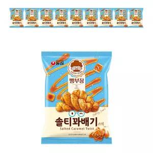 농심 빵부장 솔티꽈배기 55g, 10개