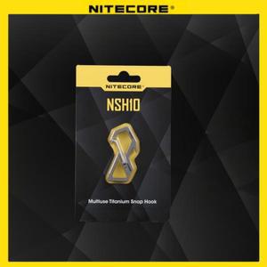 NITECORE NSH10 훅 병따개 다용도 티타늄 스냅 방부 초경량 걸이형 도구 탄성 스프링 게이트