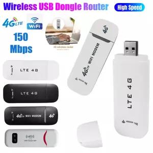 4G LTE 무선 와이파이 라우터 USB 동글 50Mbps 모바일 광대역 포켓 핫스팟 모뎀 스틱 심 카드 어댑터