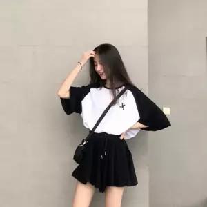 [라일리여성의류] Rly 세트 짧은바지 여자반바지 휴가 밴딩바지 여름 면