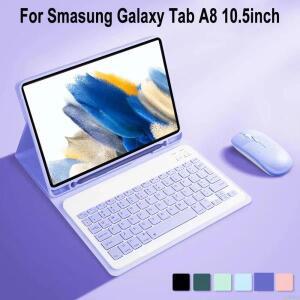 갤럭시 탭 A8 SM-X200 용 태블릿 키보드 케이스 삼성 /2022 Funda 인치 분리형 커버