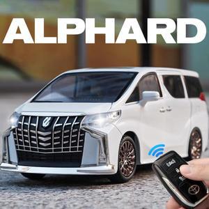 1:24 Toyota Alphard 키  합금 자동차 모델 소리와 빛 뒤로 당겨  장난감 수집품 생일 선물