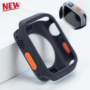 Apple Watch 용 새 소프트 커버 9 8 7 IWatch 시리즈 5 6 Se 44 40mm 45/41mm TPU 케이스 해골 보호대 Ultra2 49mm로 변경