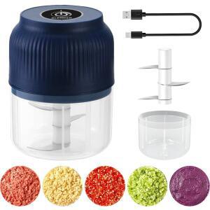 250ml 무선 미니 USB 충전식 전기 마늘 프레스 야채 다지기 페이스트 전용 푸드 프로세서 소형 주방용