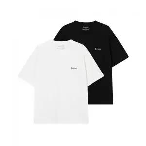 매장정품 커버낫 COVERNAT [2PACK] 쿨 코튼 티셔츠 BlackWhite CO2602STE1BK 272456