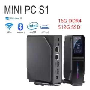 ACEMAGIC S1 미니 PC 호스트 Win 11 PRO 인텔 12세대 Alder Lake N150 16G DDR4 1TB SSD WIFI6 BT4.2 듀얼