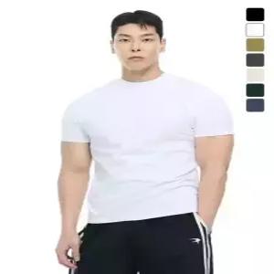 바이젝 더블코튼 무지 머슬핏 반팔 티셔츠7Color