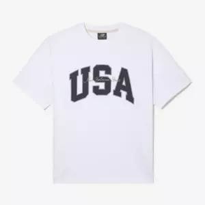 뉴발란스 UNI USA클래식 오버핏반팔티 NBNEGCO218-10