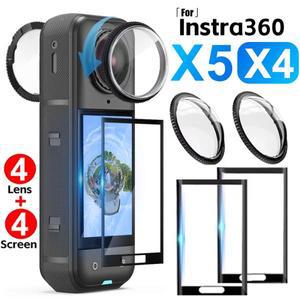 인스타 360 X5 X4 회전 렌즈 가드 (스크린 보호 필름 포함) 8in1, 인스타360 카메라 (스크래치 방지)