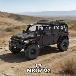 몽테조이 RLAARLO Croboll MK07 V2 브러시리스 1/7 RC 전기 원격 제어 모델 자동차 락 크롤러 4WD RTR 성인