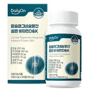 데일리온 칼슘마그네슘망간셀렌 비타민DK 2병(6개월분)