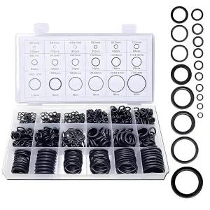 고피라 770Pcs 오링 씰 키트 18사이즈 니트릴 고무 자동차 배관 밸브 베어링 공기 및 물 피팅 수리용 블랙