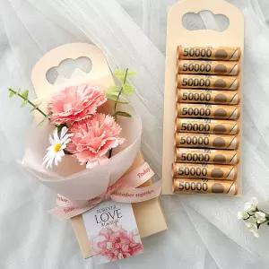 카네이션 용돈 플라워 박스 반전 어버이날 조화 비누꽃