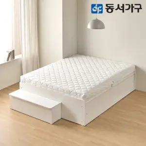 동서가구 뉴라보 K 수납 침대 B타입＋수납계단＋편백황토숯 독립매트 DF646069