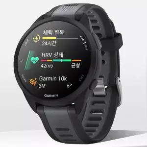 가민 포러너 165 러닝 GPS 스마트워치 블랙, 43mm