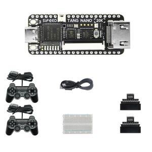Sipied Tang Nano 20K FPGA 개발 보드, 64Mbit SDRAM 20K LUT4가 탑재된 오픈 소스 RISCV 리눅스 레트로 게임 플레이어, 싱글 보드 컴퓨터 지원 microSD RGB LCD LED JTAG HDMI 포트 (Tang Nano 20K 키트)