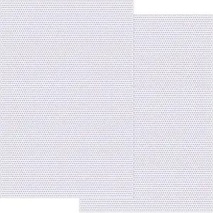 Pndeyo 2매 0.5mm 흰색 퍼슈트 메쉬 방수 인쇄 가능한 PVC 시트 수공예품 제작 - 11.8인치 x 7.87인치