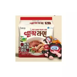 (로)제주 돌문어 딱새우 봉지라면 2팩(8개)