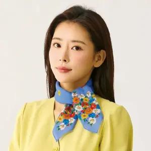 #넬]4종]국산 플로랄 아사면 손수건 겸 스카프