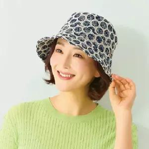 #넬]국산 플라워 도트 벙거지