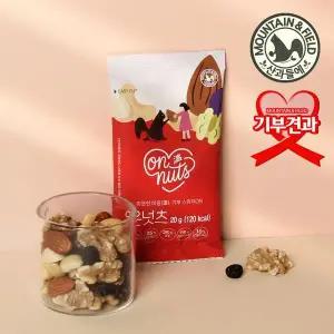[산과들에] 기부하루견과 온넛츠 100봉 (마카다미아 건블루베리 등)..[35895499]