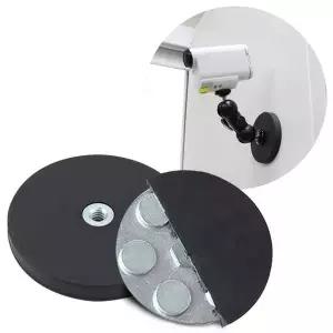 무타공 자석 1/4 나사 홀 브라켓 거치대 66mm CCTV