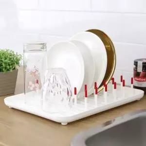 은플 일본생산 주방접시 인테리어 컵받침 키친트레이 키친트레이 싱크대선반 식기정리대