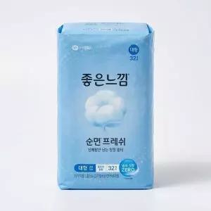 [셀러허브]좋은순면 날개 대형 32개 x 8팩 속 옷같이 부드러운 (S48732890)