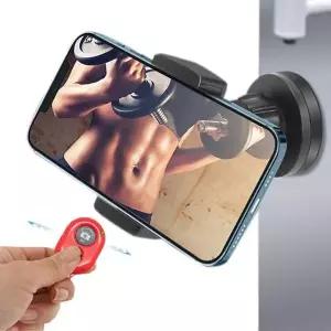 휴대폰 자석거치대 헬스장 블루투스 리모컨 세트 스마트폰 거치대