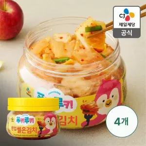[CJ제일제당][본사배송] 푸키루키 어린이 한입 썰은김치 270gX4개