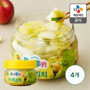 [CJ제일제당][본사배송] 푸키루키 어린이 한입 백김치 270gX4개