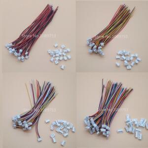 마이크로 JST 1.25mm 1.25 JST 2P 3P 4P 5P 6P 8핀 암 커넥터 플러그 + 수 플러그 (와이어 포함) 20세트
