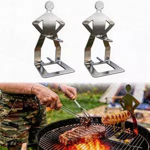 2026년 재미있는 BBQ 핫도그 홀더 휴대용 로스터 재사용 가능한 스테인리스 스틸 소시지 탠드 바비큐 그릴