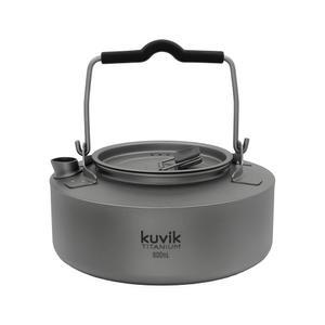 쿠빅 티타늄 3온스 초경량 가정용 배낭여행 주전자 캠핑 20 컴팩트 600ML