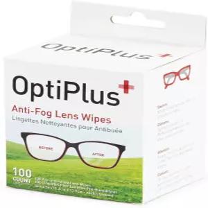 안경 스크린 렌즈용 Optus 안티 포그 프리 보습 청소 물티슈 - 퀵 드라이 스크래치 없음 100 카운트