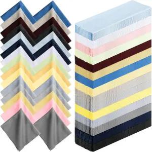 릴로스 300개 안경 청소용 천 극세사 렌즈 카메라 휴대폰 노트북 LCD TV 화면 등 6 x 7 인치 혼합 색상