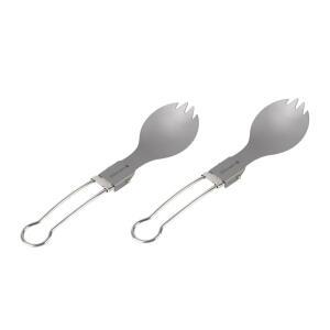 피크닉 하이킹 여행을 디자인을 컴팩트 다이닝 티타늄 야외 프레티줌 접이식 위한 2PCS
