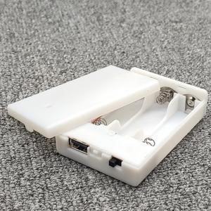 AA 배터리 상자 3AA 홀더 USB 인터페이스가있는 스위치가있는 케이스 5V 밀키