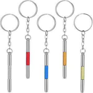 5 PCS 미니 안경 드라이버 워치 정밀 수리 키트 3 in 1 스테인리스 스틸 선글라스용 열쇠고리 시계 제조