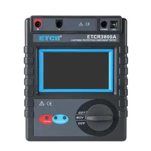 ETCR3800A 번개 보호 부품 테스터 SPD 배리스터 서지 미터 MOV GDT 측정용 50V-3000V 0-1000uA