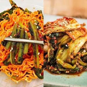 전라도할매 국내산 원재료 프리미엄 열무김치 2kg + 얼갈이김치 2kg