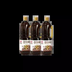 CJ 백설 장아찌 간장소스1.75L x 3개