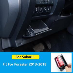 LHD RHD 자동차 코인 박스 포켓 퓨즈 커버 Subaru Fo ster XV Cr 아웃백 레거시 뚜껑 Stowing Ti 액세서리
