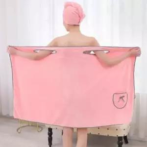 입는타월 수건가운 헤어터번 바스드레스 샤워 랩 가운