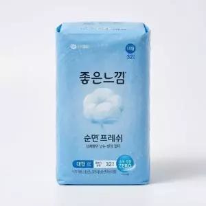 좋은순면 슬림 날개 대형 32개 x 8팩 빠르게 흡수