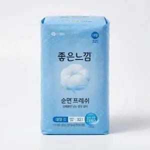 좋은순면 슬림 날개 대형 32개 x 4팩 빠르게 흡수
