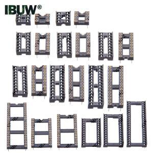 DIP IC 소켓 다양한 크기 DIP6DIP40 원형 핀 및 사각 PCB DIY 전자 제품용 좁은넓은 타입